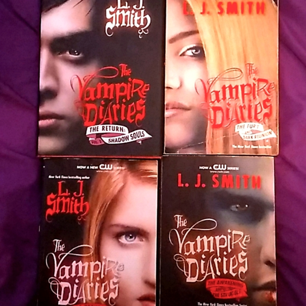 TVD books 1hard cover and 3 non hard cover